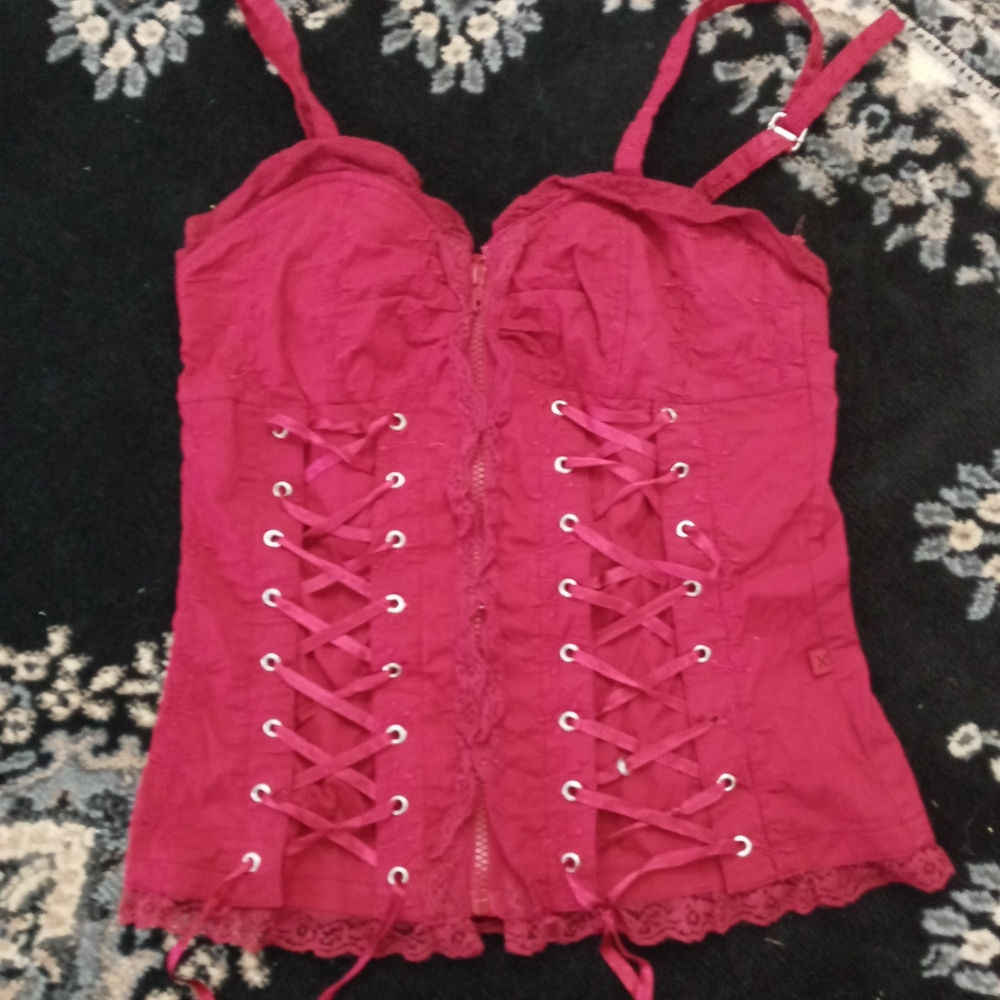 Royal Bones corset style tank
